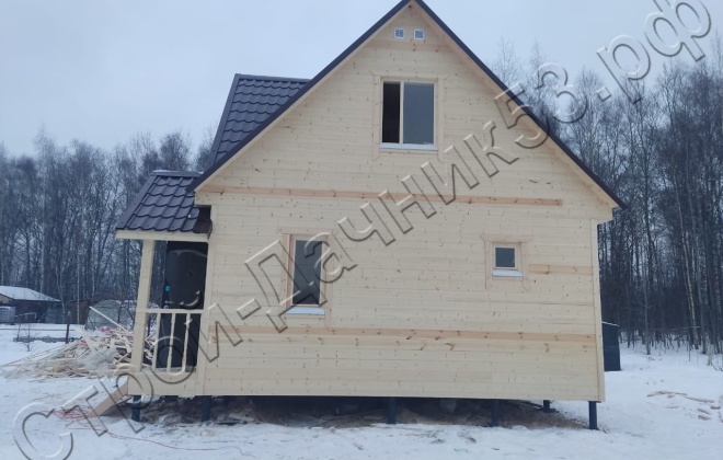 4 Каркасно-щитовой дом   Д-59, 6х6м, 69,8  М², Московская область, Раменский район, деревня  Малышево. (16)